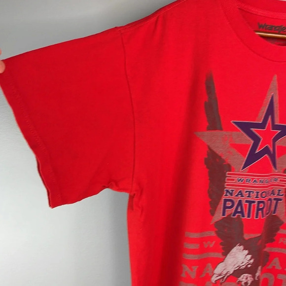 WRANGLER Men’s National Patriot Graphic T-shirt Eagle Crewneck Short Sleeve XL - Picture 7 of 10